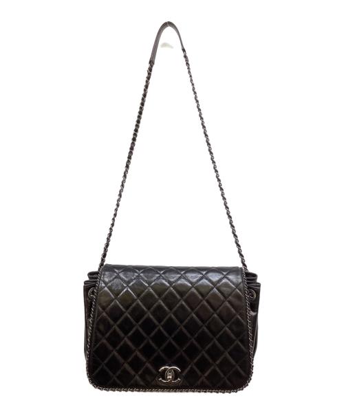 CHANEL（シャネル）CHANEL (シャネル) ココマークフラップチェーンショルダーバッグ ブラックの古着・服飾アイテム