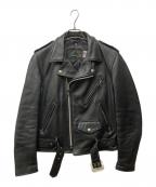 Schottショット）の古着「613XXワンスターダブルライダースジャケット」｜ブラック