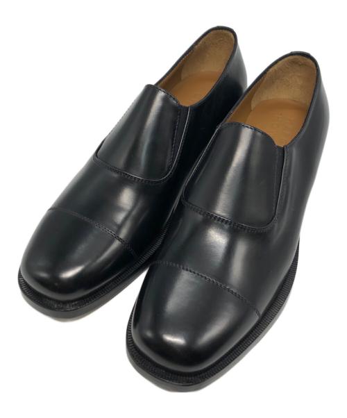 MARGARET HOWELL（マーガレットハウエル）MARGARET HOWELL (マーガレットハウエル) レザーモンクシューズ ブラック サイズ:36の古着・服飾アイテム