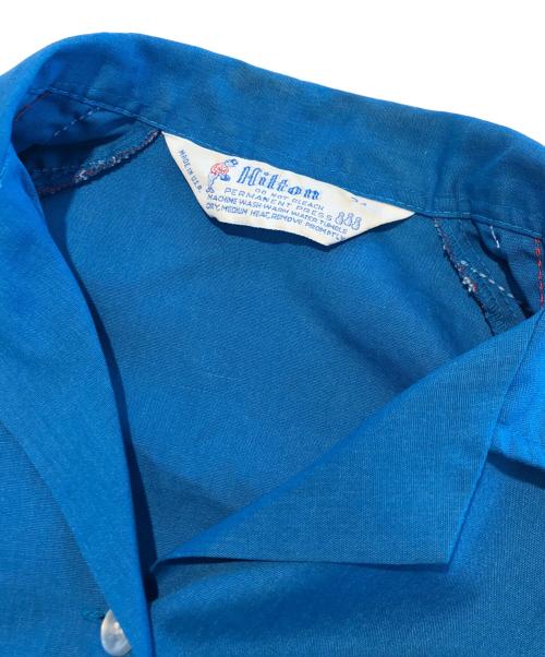 Hilton（ヒルトン）Hilton (ヒルトン) ボーリングシャツ ブルー サイズ:34の古着・服飾アイテム