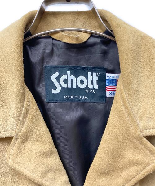 Schott（ショット）Schott (ショット) ウエスタンスウェードコート ベージュ サイズ:36の古着・服飾アイテム