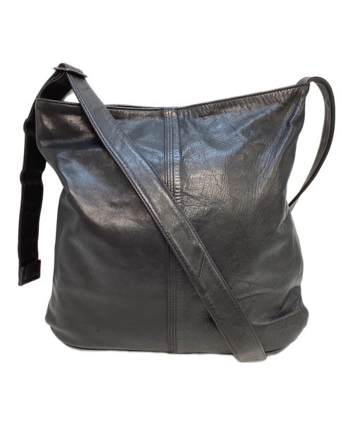 PORTER（ポーター）PORTER (ポーター) レザーショルダーバッグ ブラックの古着・服飾アイテム