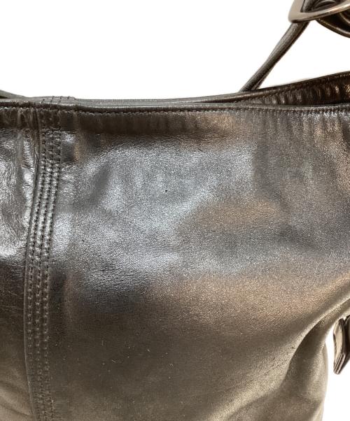 PORTER（ポーター）PORTER (ポーター) レザーショルダーバッグ ブラックの古着・服飾アイテム