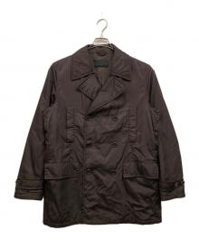 PRADA（プラダ）の古着「ナイロンキルティングPコート」｜ブラウン