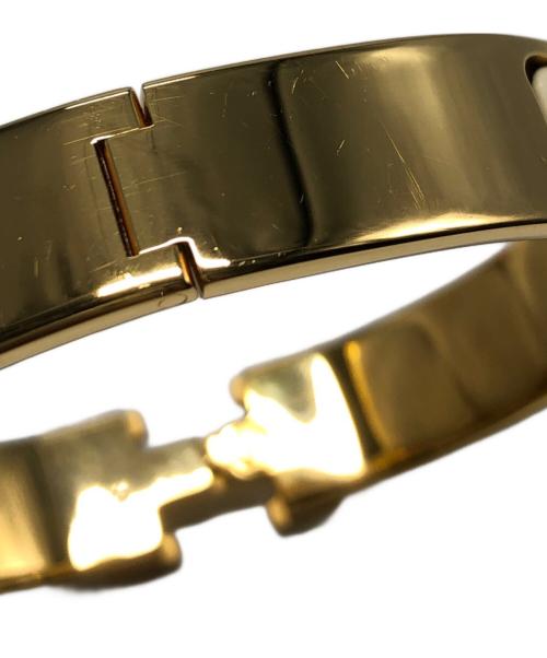 HERMES（エルメス）HERMES (エルメス) クリックH ブレスレット ゴールド×ホワイトの古着・服飾アイテム