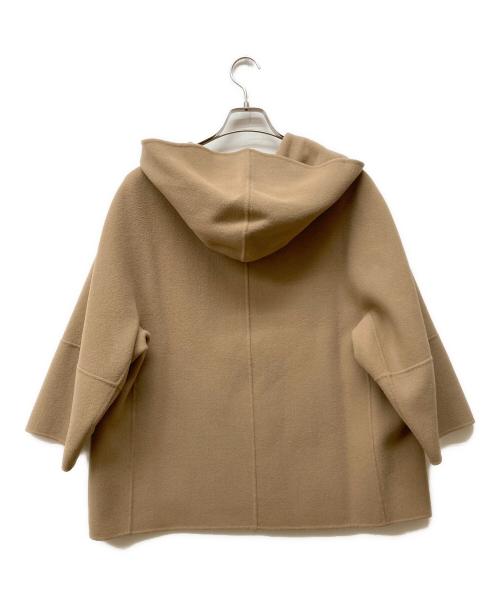 Max Mara WEEK END LINE（マックスマーラ ウイークエンドライン）MAX MARA WEEK END LINE (マックスマーラ ウイークエンドライン) ダブルフェイスフーテッドショートコート ベージュ サイズ:38の古着・服飾アイテム