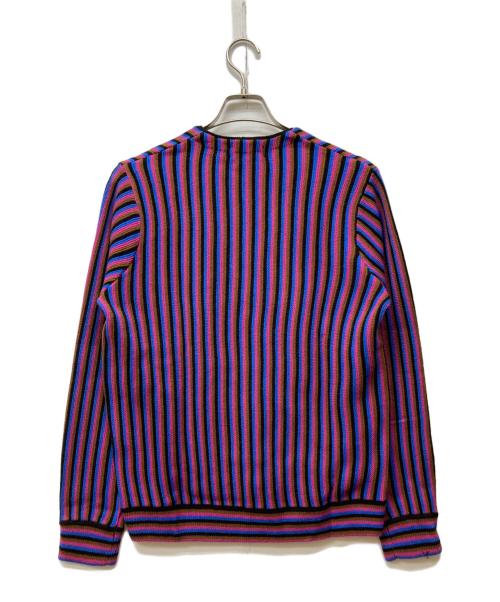 SUPREME（シュプリーム）Supreme (シュプリーム) 17SS MICRO STRIPE CARDIGAN/17SSマイクロｽﾄﾗｲﾌﾟカーディガン パープル サイズ:Sの古着・服飾アイテム