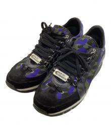 DSQUARED2（ディースクエアード）の古着「カモ柄ローカットスニーカー」｜ブラック