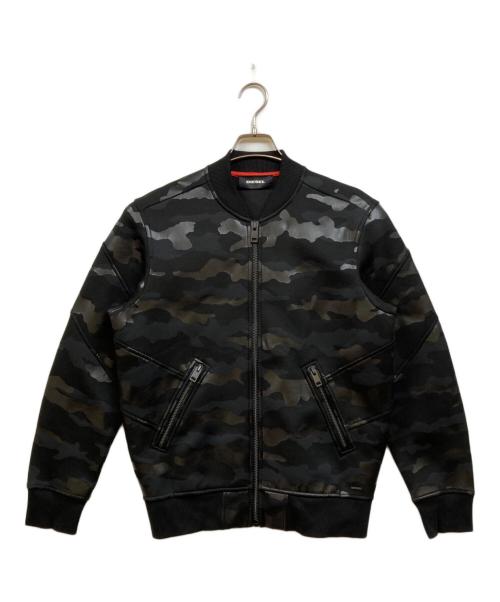 DIESEL（ディーゼル）DIESEL (ディーゼル) カモフラジップアップジャケット ブラック サイズ:Sの古着・服飾アイテム