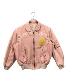 PINK HOUSE（ピンクハウス）の古着「ボンバージャケット」｜ピンク