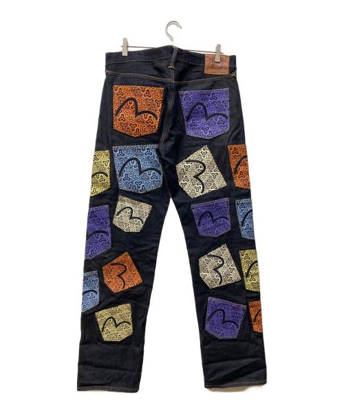EVISU（エヴィス）EVISU (エヴィス) LOT.2000 マルチポケットデニムパンツ インディゴ サイズ:34×34の古着・服飾アイテム