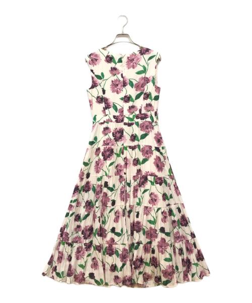 TOCCA（トッカ）TOCCA (トッカ) ROSA LONG DRESS ロングドレス パープル×ホワイト サイズ:2の古着・服飾アイテム