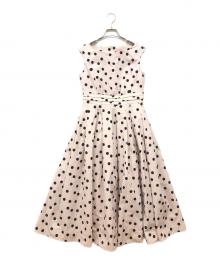 TOCCA（トッカ）の古着「POLKA RAIN ドット柄ドレス」｜ブラック×アイボリー
