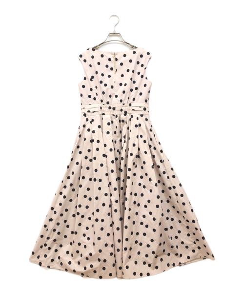 TOCCA（トッカ）TOCCA (トッカ) POLKA RAIN ドット柄ドレス ブラック×アイボリー サイズ:2の古着・服飾アイテム