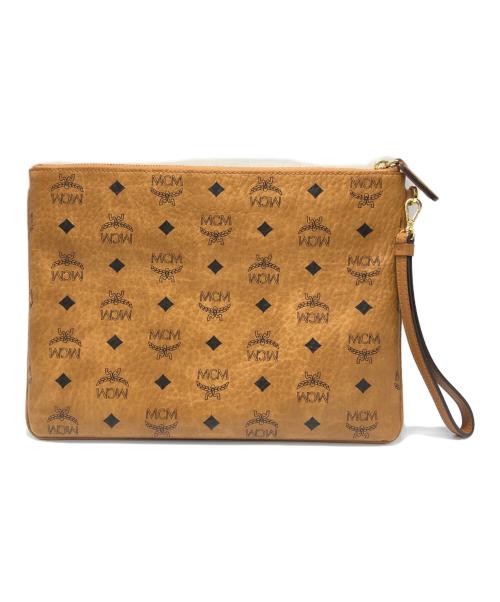 MCM（エムシーエム）MCM (エムシーエム) ジオ・ローレル ヴィセトス クラッチバッグ ブラウンの古着・服飾アイテム