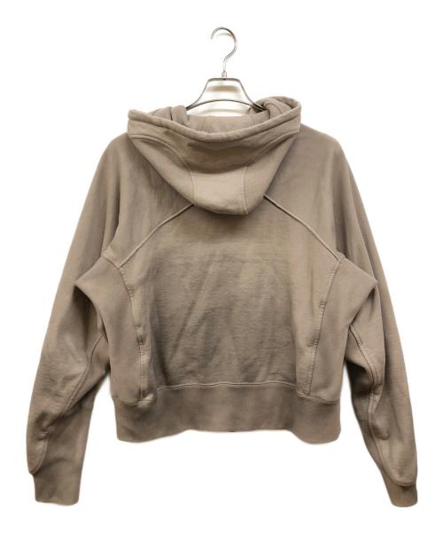 NVRFRGT（ネヴァーフォーゲット）NVRFRGT (ネヴァーフォーゲット) PANELLED ZIP UP HOODIE ベージュ サイズ:2の古着・服飾アイテム
