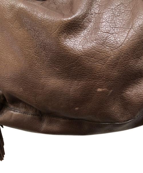 RALPH LAUREN（ラルフローレン）RALPH LAUREN (ラルフローレン) フリンジワンショルダーバッグ ブラウンの古着・服飾アイテム