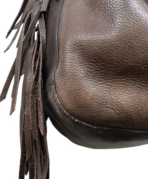 RALPH LAUREN（ラルフローレン）RALPH LAUREN (ラルフローレン) フリンジワンショルダーバッグ ブラウンの古着・服飾アイテム