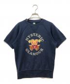 Hysteric Glamourヒステリックグラマー）の古着「半袖スウェット」｜ネイビー