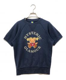 Hysteric Glamour（ヒステリックグラマー）の古着「半袖スウェット」｜ネイビー