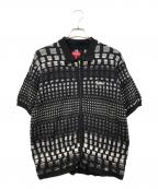 SUPREMEシュプリーム）の古着「23SS Gradient Zip Up Polo」｜ブラック
