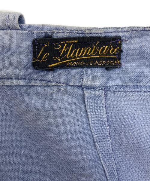 Le Flambard（ラ フランバード）Le Flambard (ラ フランバード) パッチワークパンツ ブルー サイズ:記載無し（実寸サイズをご確認ください）の古着・服飾アイテム