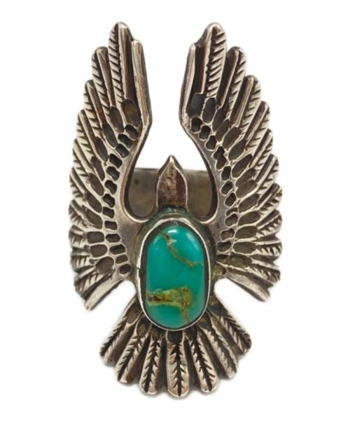 REDMEN（レッドマン）REDMEN (レッドマン) ターコイズフェザーリング シルバー サイズ:記載無し(実寸18号)の古着・服飾アイテム