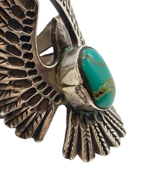 REDMEN（レッドマン）REDMEN (レッドマン) ターコイズフェザーリング シルバー サイズ:記載無し(実寸18号)の古着・服飾アイテム