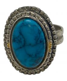 Navajo（ナバホ）の古着「ターコイズリング」｜シルバー