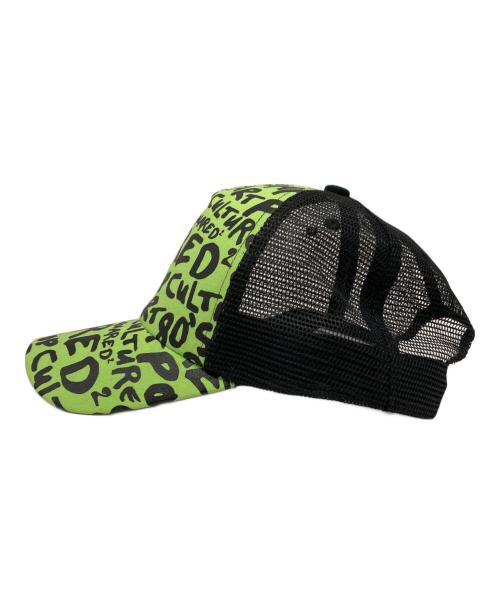 DSQUARED2（ディースクエアード）DSQUARED2 (ディースクエアード) メッシュキャップ グリーン×ブラックの古着・服飾アイテム