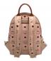 MCM (エムシーエム) Stark Mini リュック ピンク：35000円