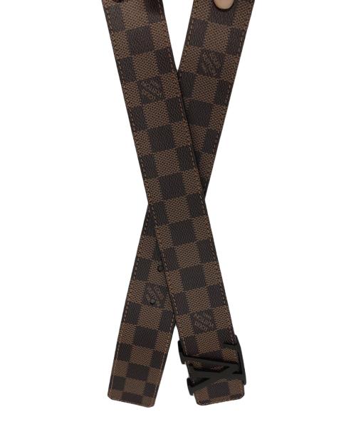 LOUIS VUITTON（ルイ ヴィトン）LOUIS VUITTON (ルイ ヴィトン) ダミエ サンチュール LVイニシアル ベルト ブラウンの古着・服飾アイテム