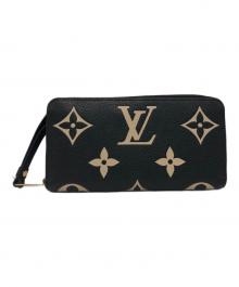 LOUIS VUITTON（ルイ ヴィトン）の古着「バイカラーモノグラムアンプラント ジッピーウォレット」｜ブラック