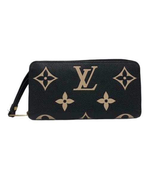 LOUIS VUITTON（ルイ ヴィトン）LOUIS VUITTON (ルイ ヴィトン) バイカラーモノグラムアンプラント ジッピーウォレット ブラックの古着・服飾アイテム
