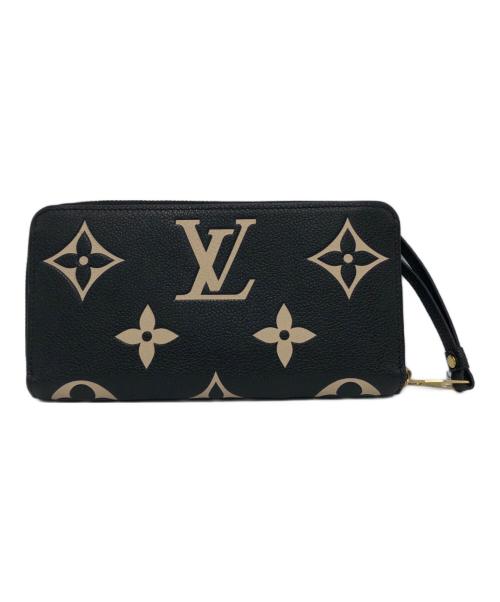 LOUIS VUITTON（ルイ ヴィトン）LOUIS VUITTON (ルイ ヴィトン) バイカラーモノグラムアンプラント ジッピーウォレット ブラックの古着・服飾アイテム