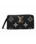 LOUIS VUITTON（ルイ ヴィトン）の古着「バイカラーモノグラムアンプラント ジッピーウォレット」｜ブラック