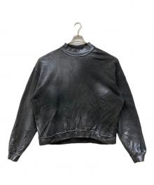 DIESEL（ディーゼル）の古着「ハイネックラメスウェット」｜グレー