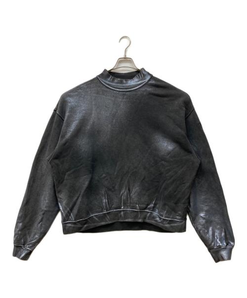 DIESEL（ディーゼル）DIESEL (ディーゼル) ハイネックラメスウェット グレー サイズ:Lの古着・服飾アイテム