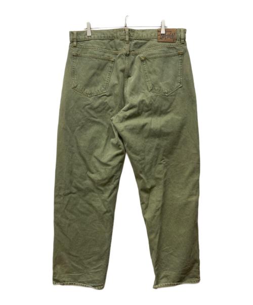 stussy（ステューシー）stussy (ステューシー) BIG OL' JEAN DENIM グリーン サイズ:36の古着・服飾アイテム