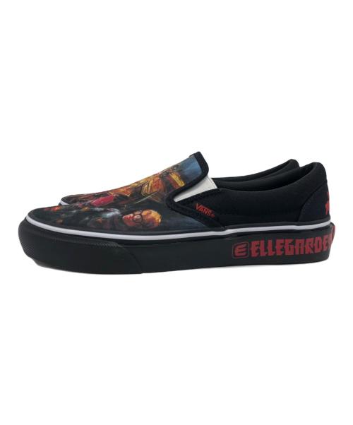 VANS（ヴァンズ）VANS (ヴァンズ) ELLEGARDEN (エルレガーデン) スリッポン ブラック サイズ:SIZE 24.5cmの古着・服飾アイテム