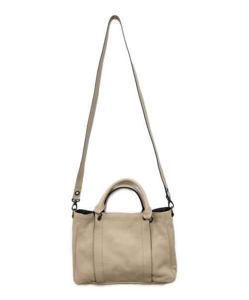 LONGCHAMP（ロンシャン）LONGCHAMP (ロンシャン) 3D レザー2WAYバッグ ベージュの古着・服飾アイテム
