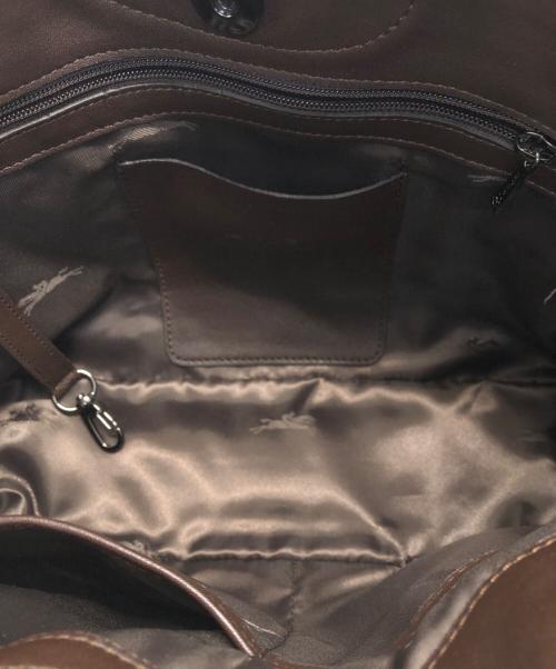 LONGCHAMP（ロンシャン）LONGCHAMP (ロンシャン) 3D レザー2WAYバッグ ベージュの古着・服飾アイテム