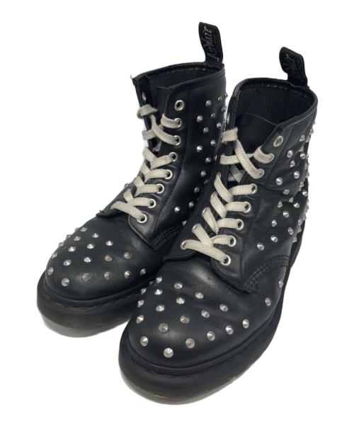 Dr.Martens（ドクターマーチン）Dr.Martens (ドクターマーチン) スタッズ8ホールブーツ ブラック サイズ:UK5の古着・服飾アイテム
