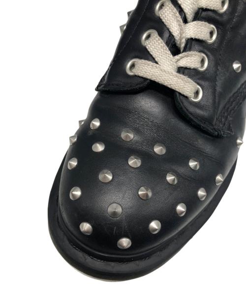 Dr.Martens（ドクターマーチン）Dr.Martens (ドクターマーチン) スタッズ8ホールブーツ ブラック サイズ:UK5の古着・服飾アイテム