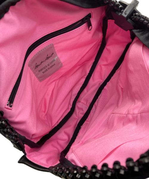 kawa-kawa（カワカワ）kawa-kawa (カワカワ) EAR (イア) デニム丸ビスバッグ ネイビーの古着・服飾アイテム