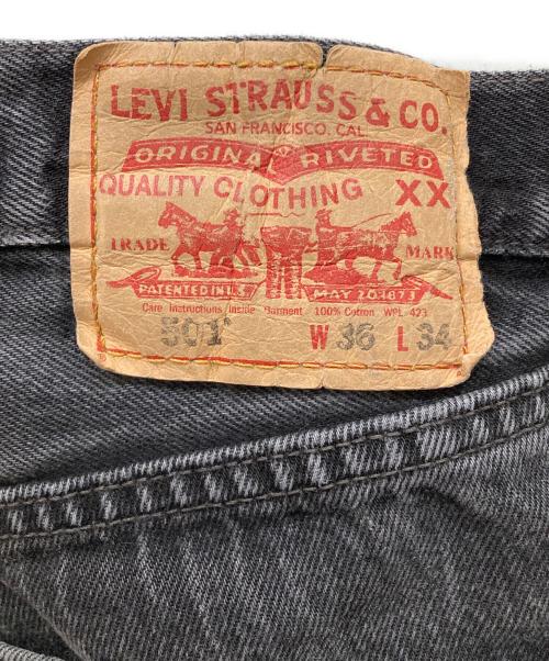 LEVI'S（リーバイス）LEVI'S (リーバイス) 後染め501ブラックデニムパンツ ブラック サイズ:SIZE 91cm (W36)の古着・服飾アイテム
