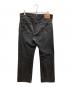 LEVI'S (リーバイス) 後染め501ブラックデニムパンツ ブラック サイズ:SIZE 91cm (W36)：7000円