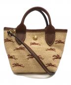 LONGCHAMPロンシャン）の古着「LE PANIER PLIAGE XS 2WAYバッグ」｜ベージュ