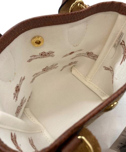 LONGCHAMP（ロンシャン）LONGCHAMP (ロンシャン) LE PANIER PLIAGE XS 2WAYバッグ ベージュの古着・服飾アイテム