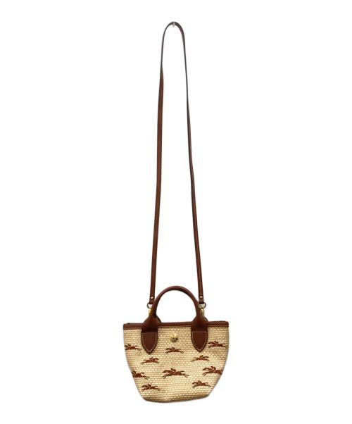 LONGCHAMP（ロンシャン）LONGCHAMP (ロンシャン) LE PANIER PLIAGE XS 2WAYバッグ ベージュの古着・服飾アイテム